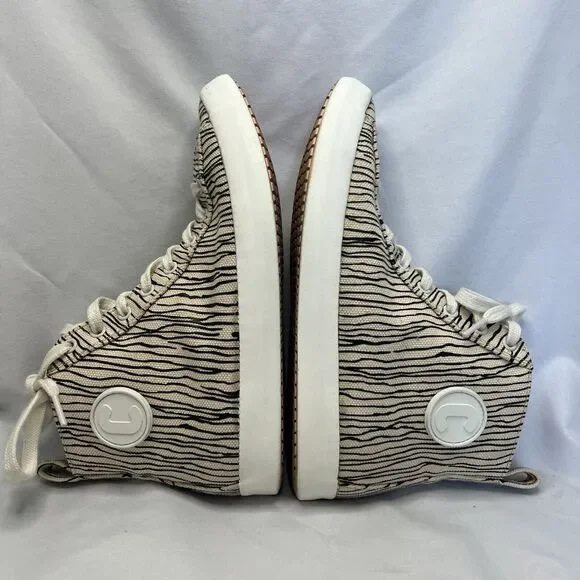 Camper Sneaker Women's Size 9 Zebra Imar Copa Canvas Animal Print Tiger Hi Top - Picture 13 of 15